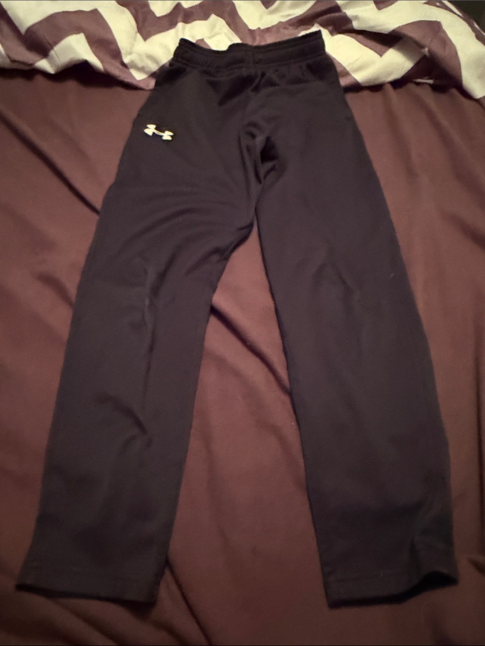 Under Armour Youth Black Track Joggers with Logo